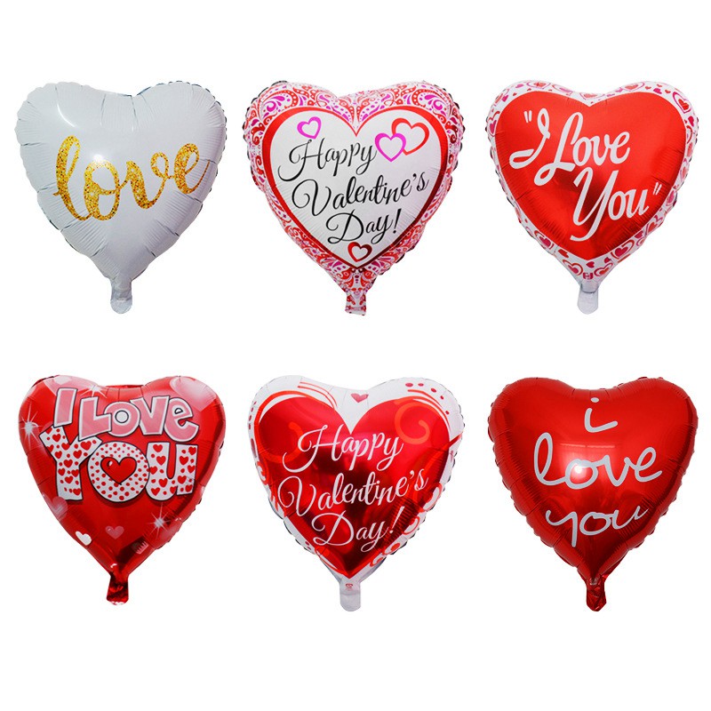 18 Inch I Love You Heart Shaped Valentine's Day Decoration Balloons