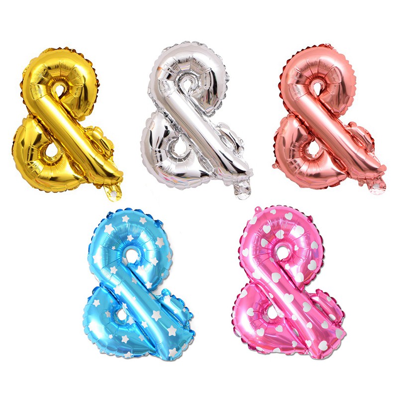 Wholesale Party Decor Symbol & And letter foil balloons