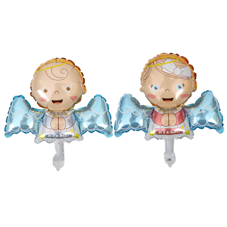China party supplies angel baby helium foil balloon for kids' shower