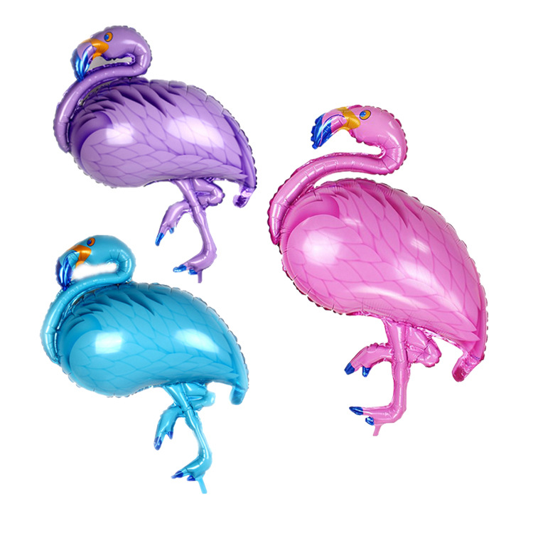 Inflatable Walking animal birds shape Flamingo foil balloons