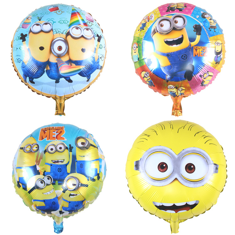 18 inch round shape Minions helium foil balloons