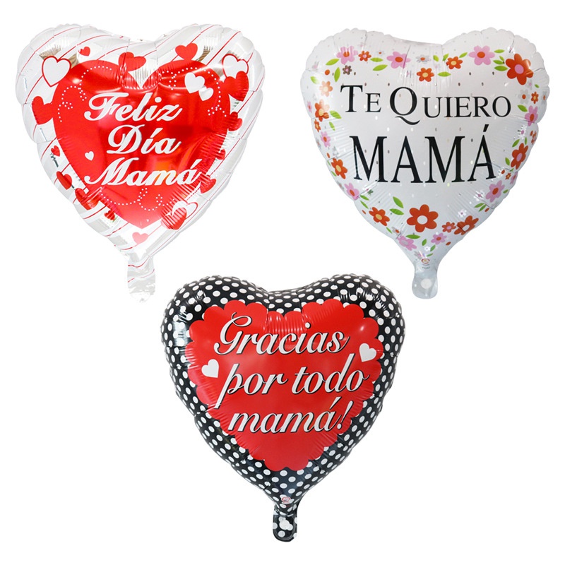 Wholesale 18 Inch Spanish Mother's Day Series Holiday Congratulations Scene Decoration Aluminum Foil Balloons