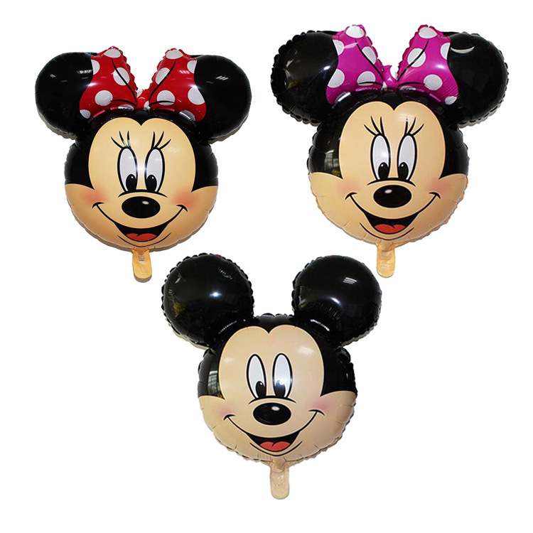Cartoon Mickey Mouse Head Helium Mylar Balloons