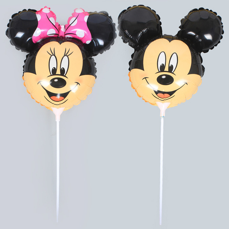 Cartoon Stick Minnie Head foil balloons