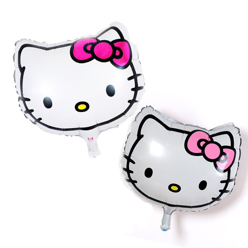 Cartoon Hello Kitty Head Foil balloons