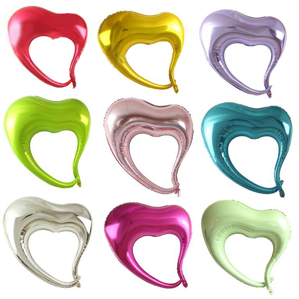 40 inch elegant hollowed-out heart shape foil balloons