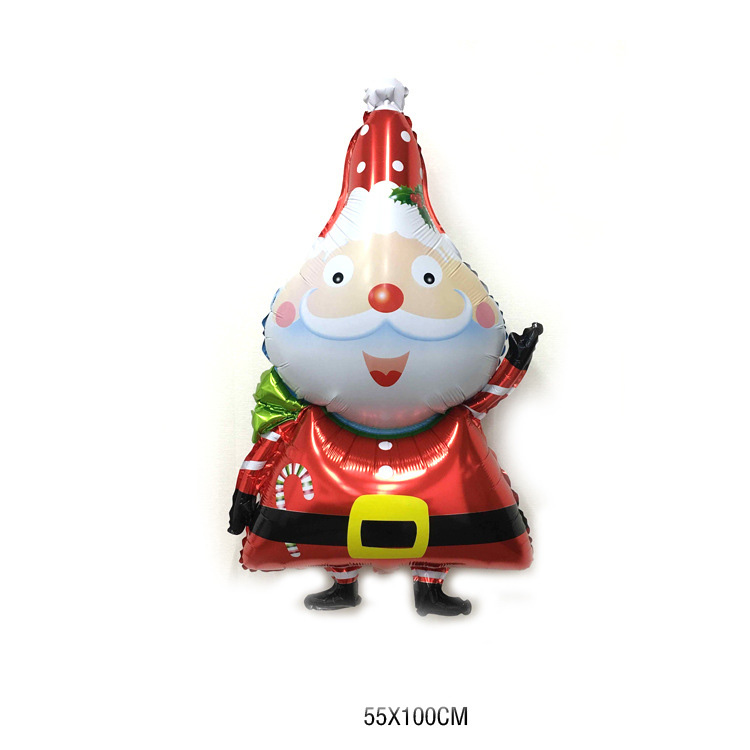 Snowman and Santa Claus Foil balloons