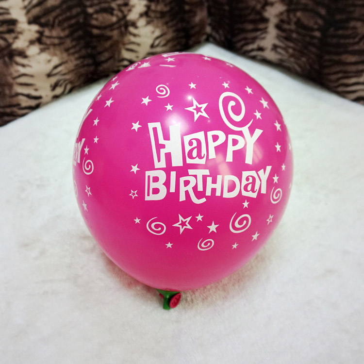Happy birthday full printed latex balloons