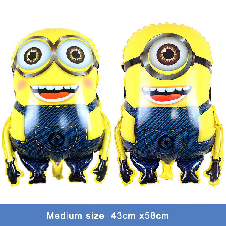 Cartoon character two eyes foil Minions balloons