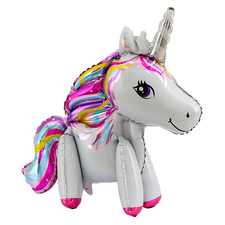 Majical rainbow color Pony horse unicorn balloons