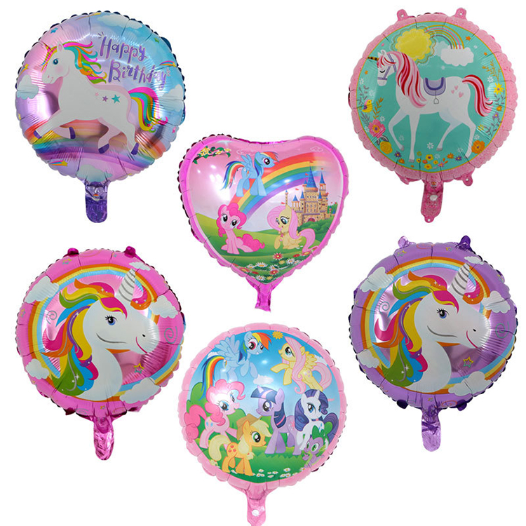 18 inch helium unicorn mylar balloons
