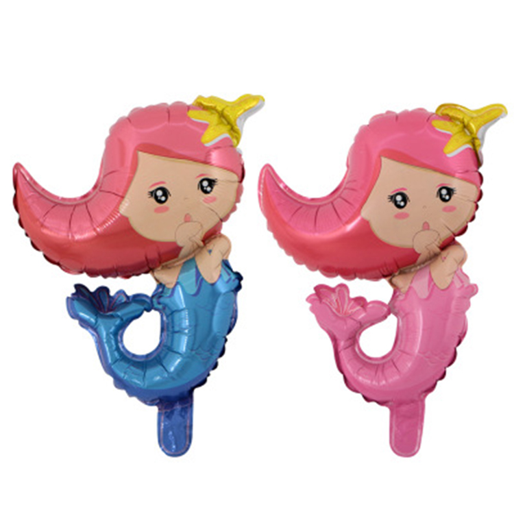 Mini size mermaid mylar balloons