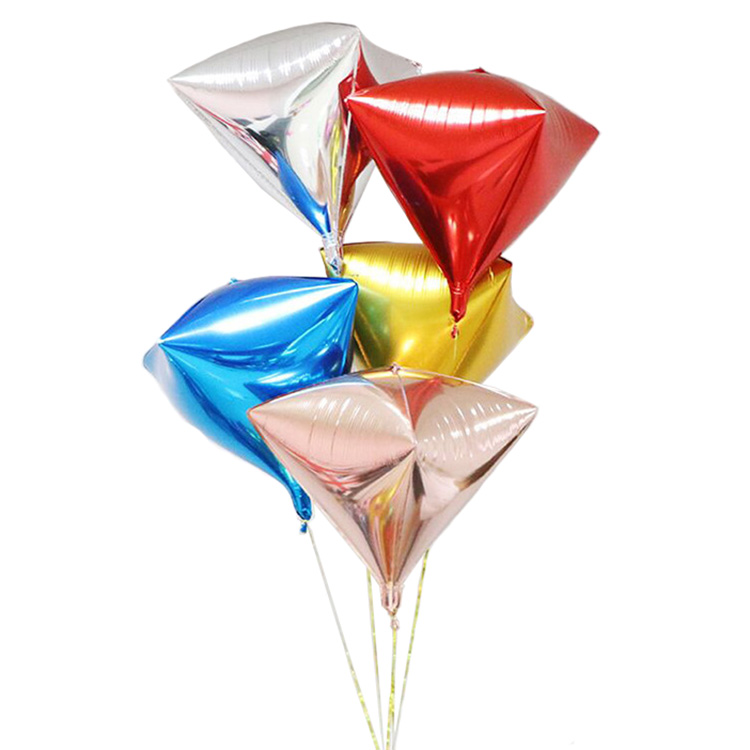 22 24 Inch Wedding Party Decoration Baloon Diamond Shape Foil Helium Balloons