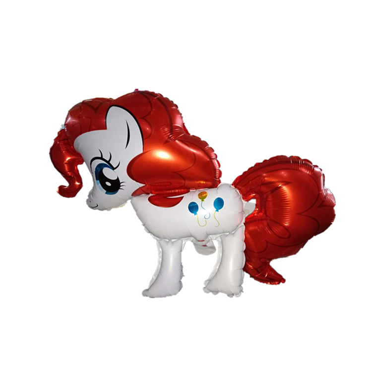 Red Little Horse Mylar Balloon