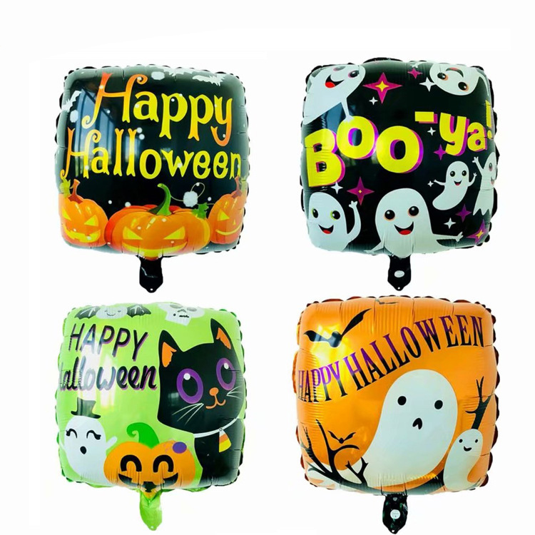 Halloween Decoration Square Shaped Foil Balloons