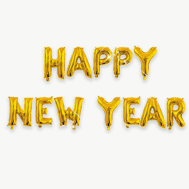 16 Inch Foil Letter Happy New Year Balloon