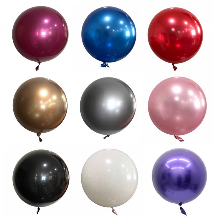 18 24 36 Inch Tpu Metallic Shiny Chrome Balloons