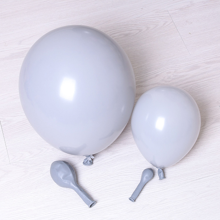 12 Inch Grey Latex Balloons