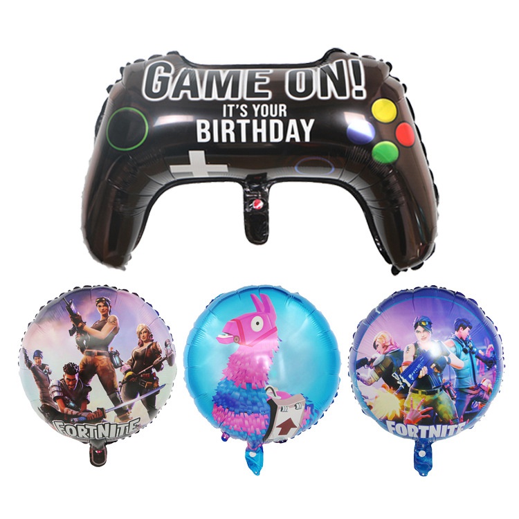 Fortnite Epic Games handle Theme Party Event Helium Foil Balloons