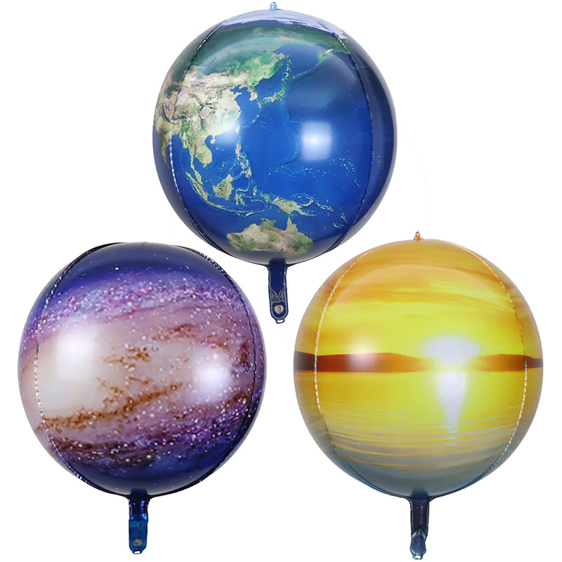 22 Inch See The earth Planet From Space Helium Foil Orbz Balloons