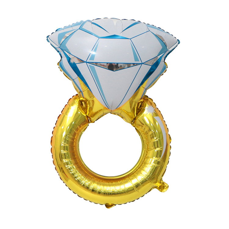 Blue Diamond Ring Balloons
