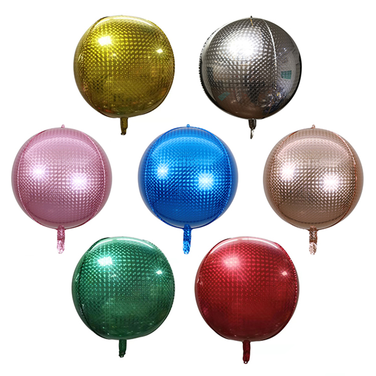 22 Inch Party Decoraiton Shiny Laser Steel Ball ORBZ Balloons