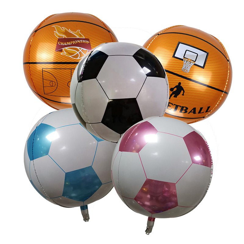 22 Inch Soccer Globos Basketball Football Style Orbz Ballons