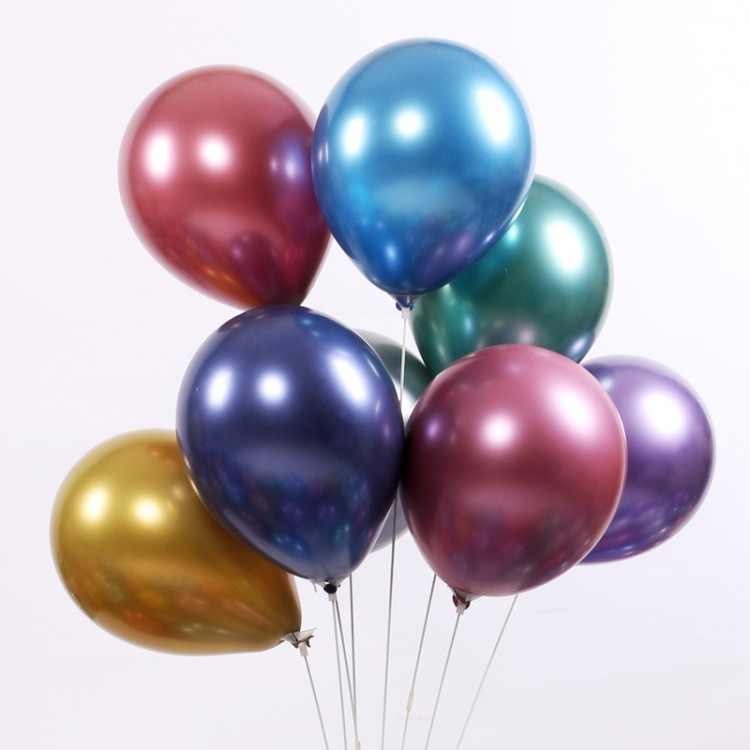 5 Inch Chrome Latex Metallic Balloons