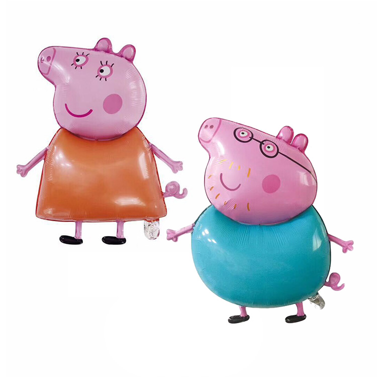 Foil Standing Daddy Mummy Pig Balloons