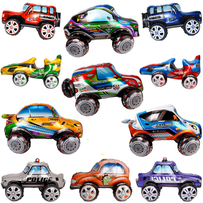 Boy And Girl Favorite Transportation SUV Car F1 Police Car Beetle Balloons Baby Toy