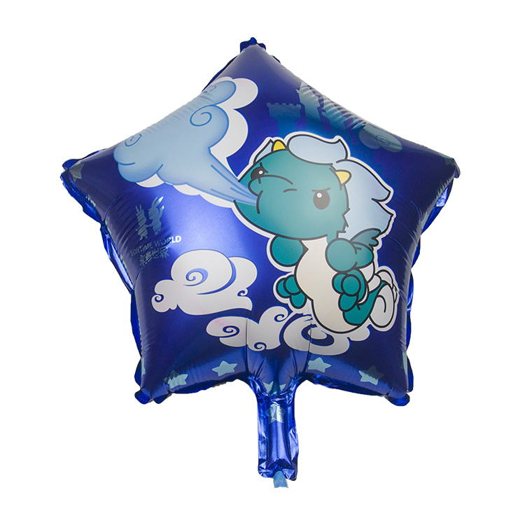 Custom advertising cartoon printed cute animal star foil balloon