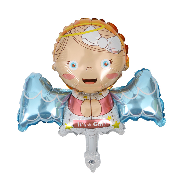 China party supplies angel baby helium foil balloon for kids' shower