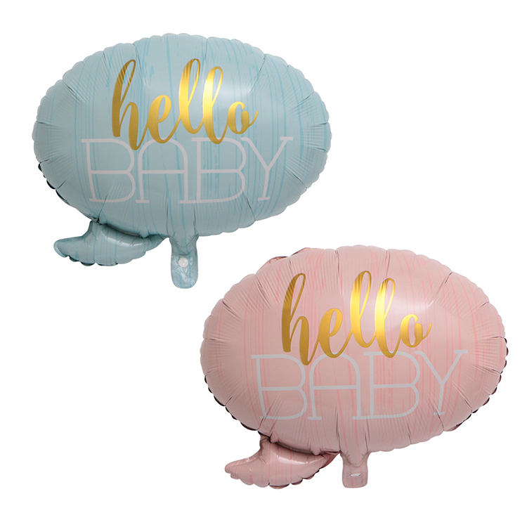 Hello Baby Round Helium Foil Balloon