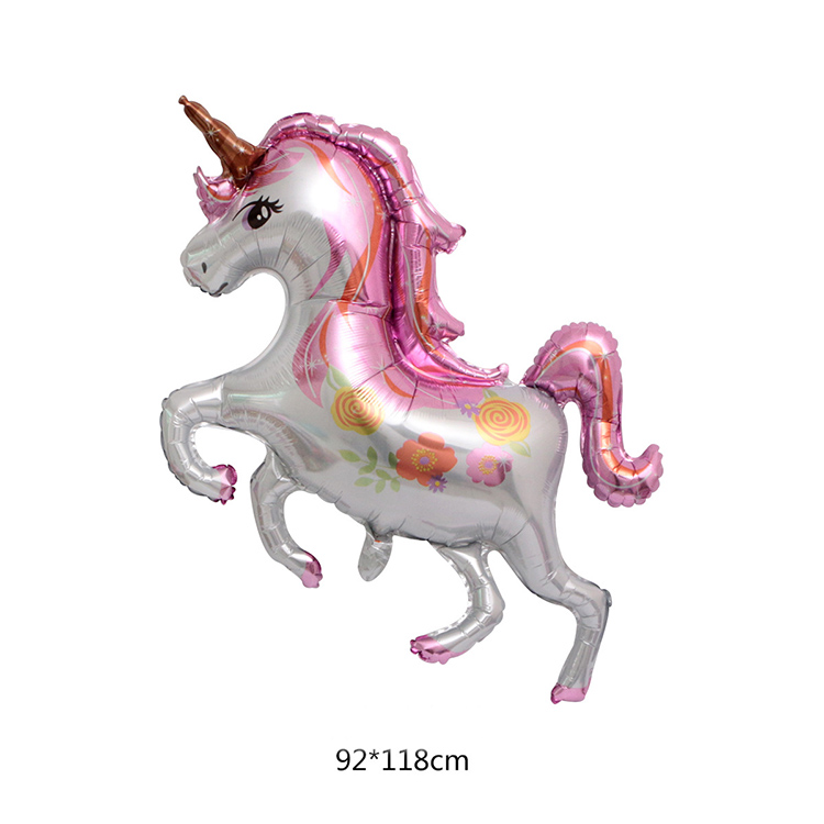 Large Pink Standing Magical Foil Unicorn Balloons