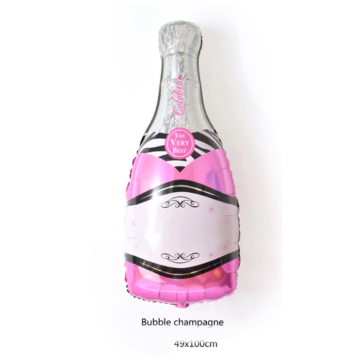 Foil Champagne Wine Bottle Balloons