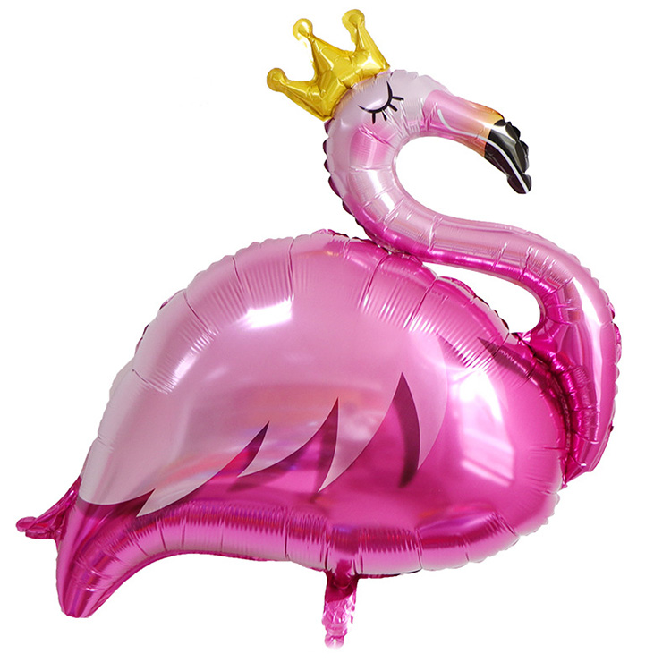 Foil Crown Flamingo Balloons