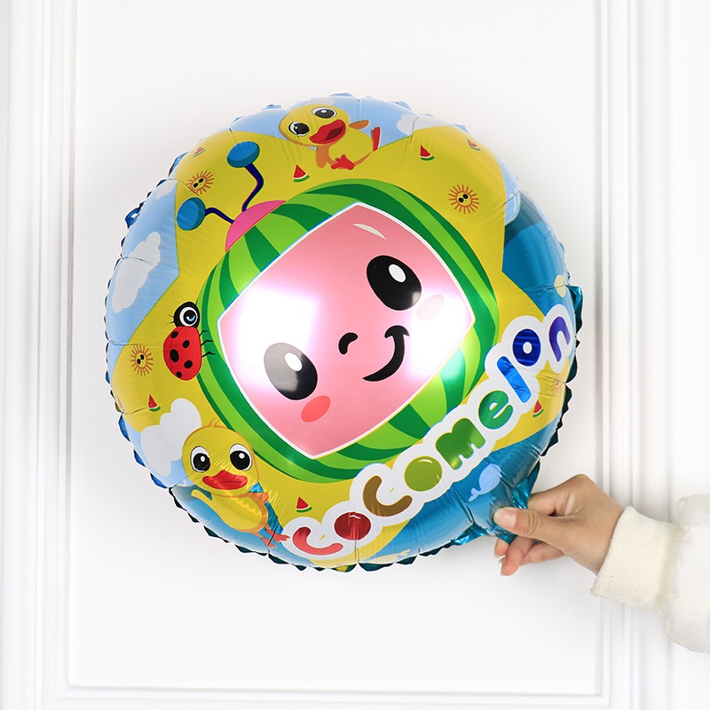 Cocomelon Watermelon Boy Aluminum Film Balloons For Birthday Party